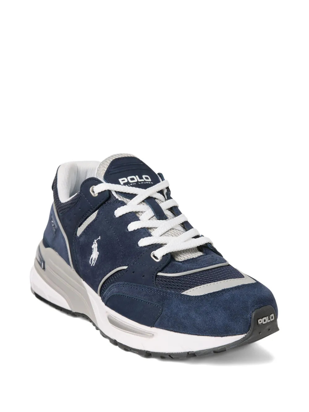 Suede-Panelled Mesh