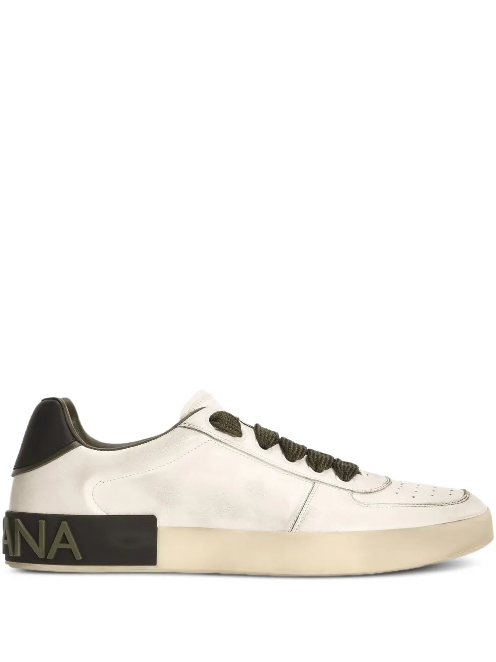 Perforated-Detail Lace-Up