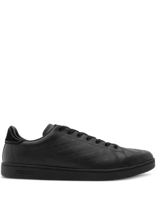 Embossed-Check Leather
