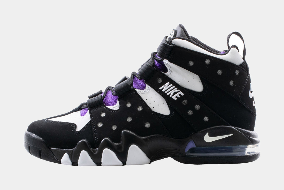 Exclusive Air Max 2 CB 94 Mens Lifestyle Shoes (Black/Pure Purple/White) — 4 — Side View