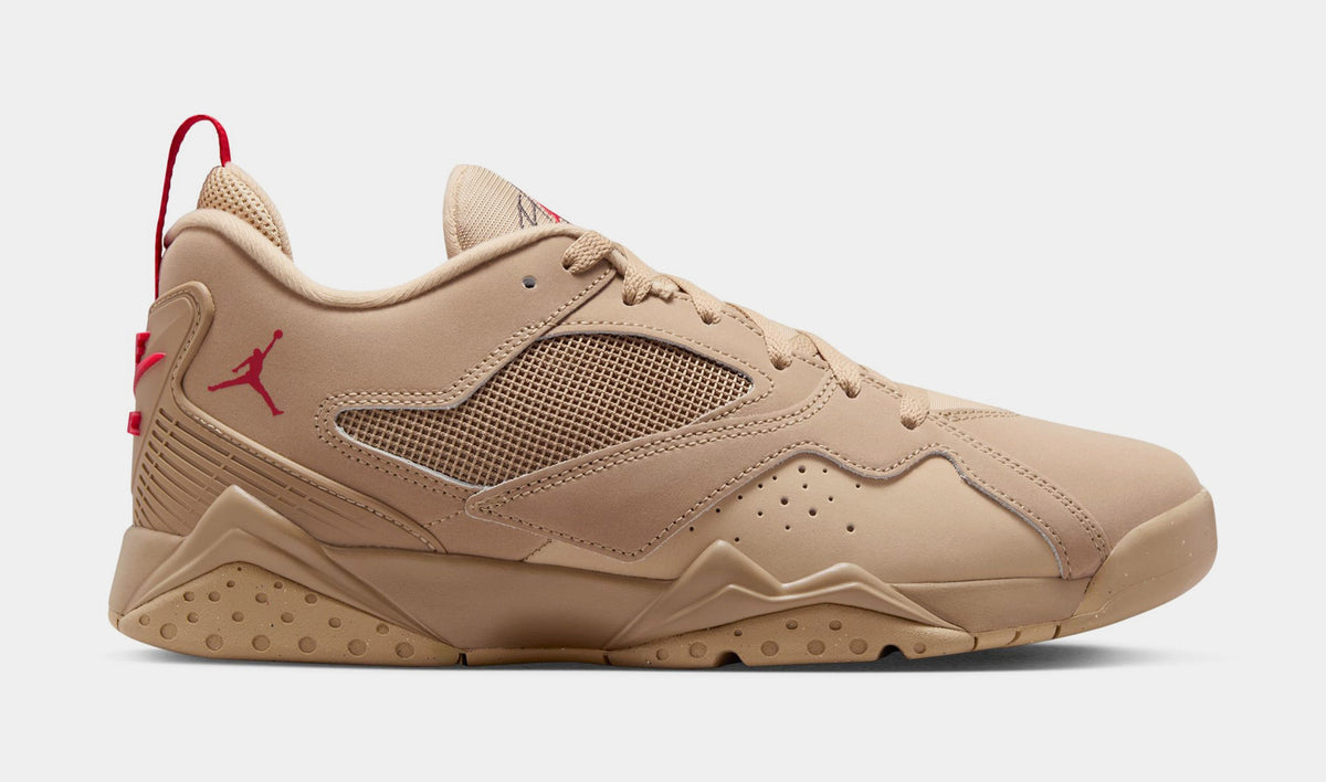 Exclusive Air Jordan MVP 92 Mens Lifestyle Shoes (Desert Camo/Mushroom/Anthracite/Fire Red) — 7 — Front View