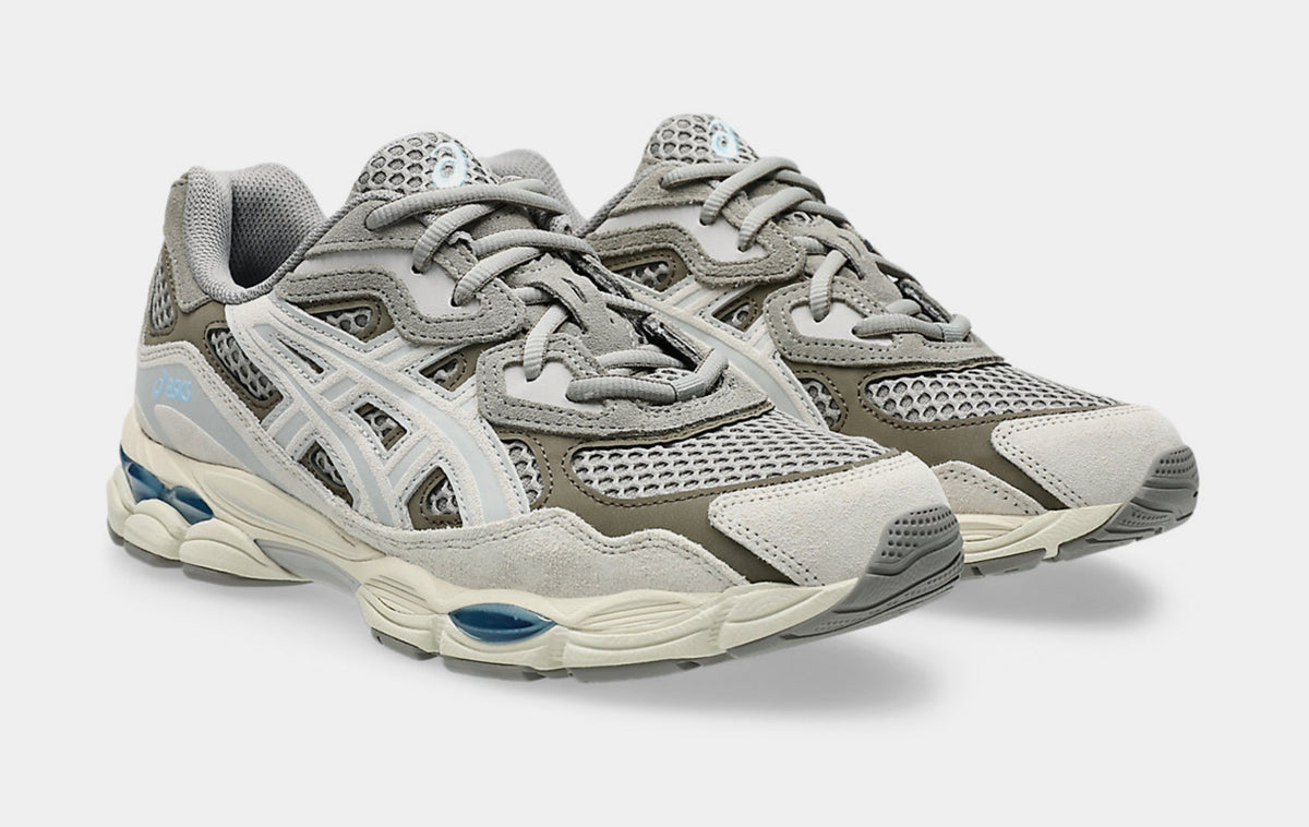 Exclusive Gel NYC Mens Running Shoes (Grey/Beige) — 4 — Top View