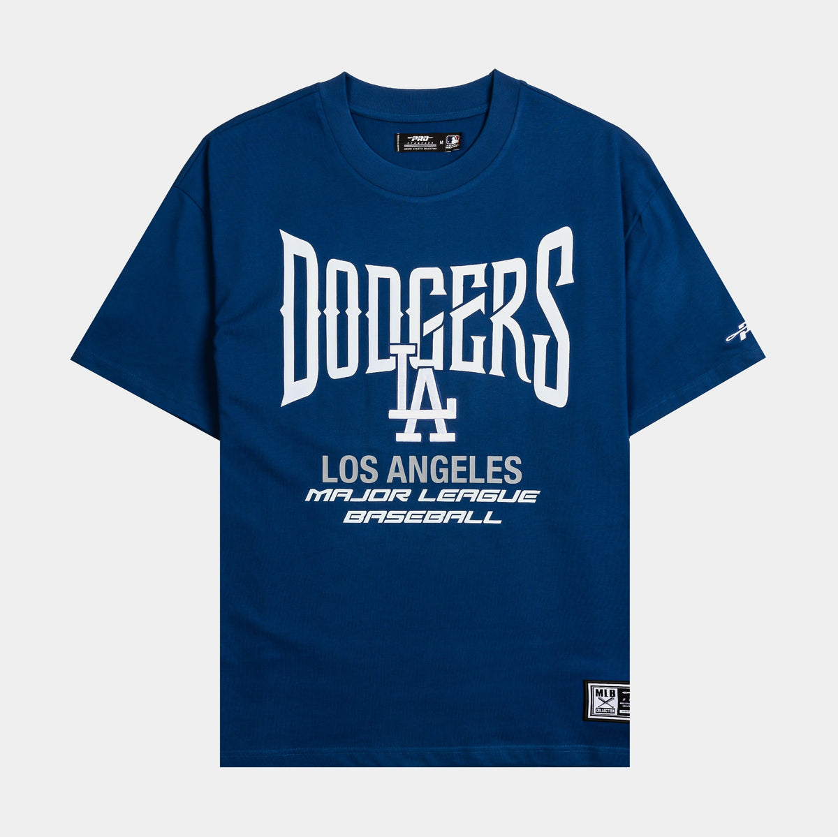 Exclusive Los Angeles Dodgers City Tour Mens Short Sleeve Shirt (Blue/White) — S — Front View