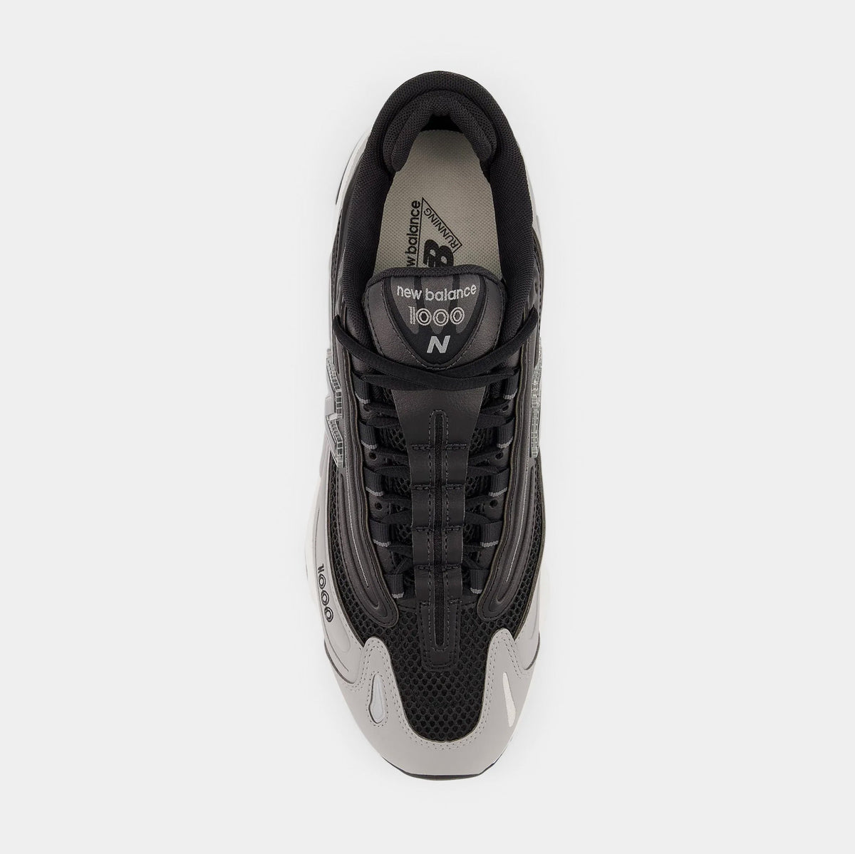 Exclusive 1000 Mens Running Shoes (Black/Grey) — 4 — Side View