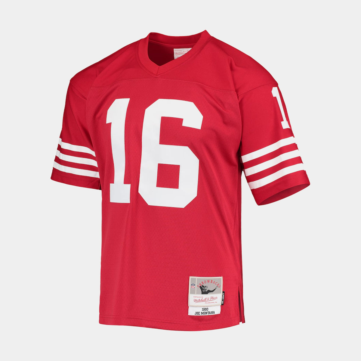 Exclusive NFL Legacy San Francisco 49ers 1990 Joe Montana Mens Jersey (Red/Whte) — S — Front View