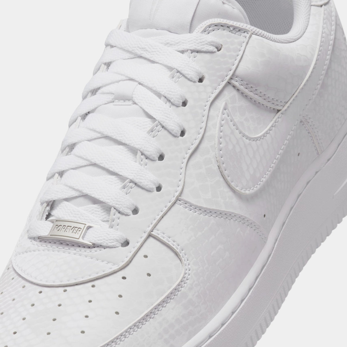 Exclusive Kobe Bryant x Air Force 1 Mamba Mentality Mens Lifestyle Shoes (White/White) — 4 — Detail View