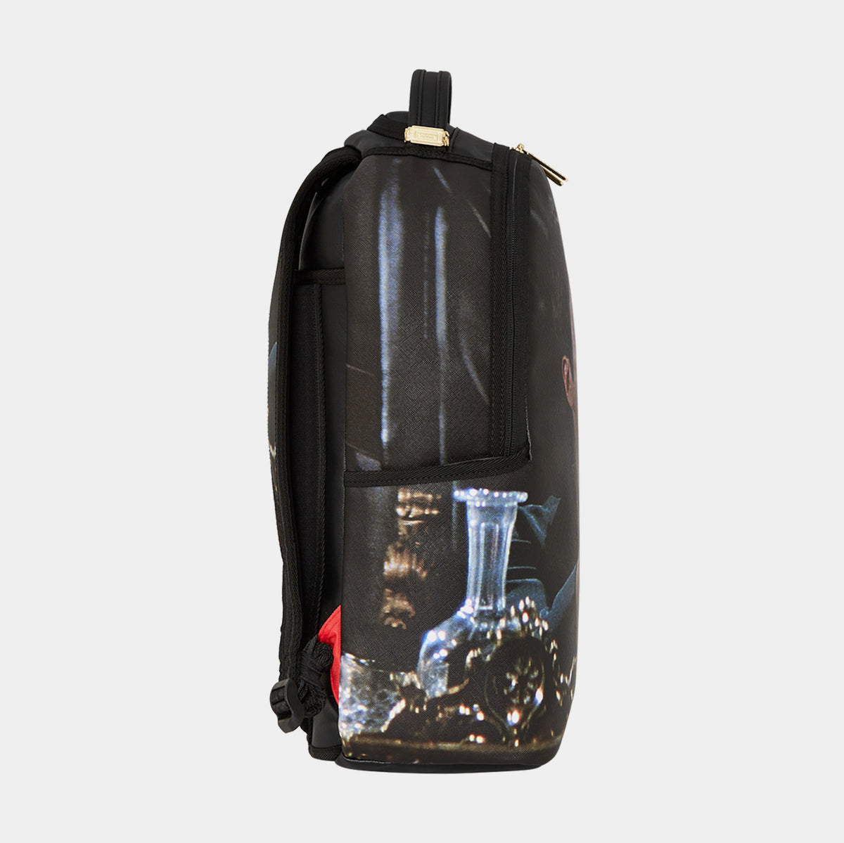 Exclusive Scarface Paint DLXSV Mens Backpack (Black/Multi) — OS — Back View