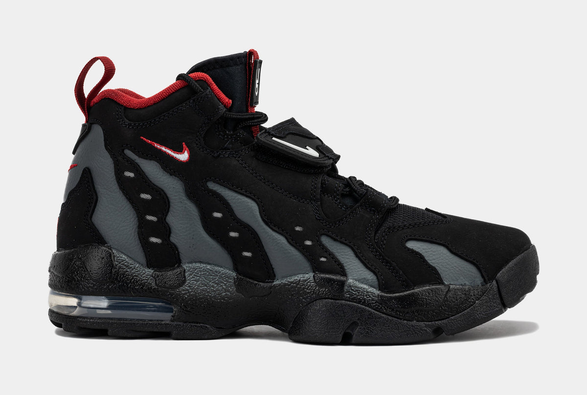 Exclusive Air DT Max '96 Falcons Mens Basketball Shoes (Black/White/Team Anthracite/Metallic Silver/Fire Red) Final Sale — 6 — Front View