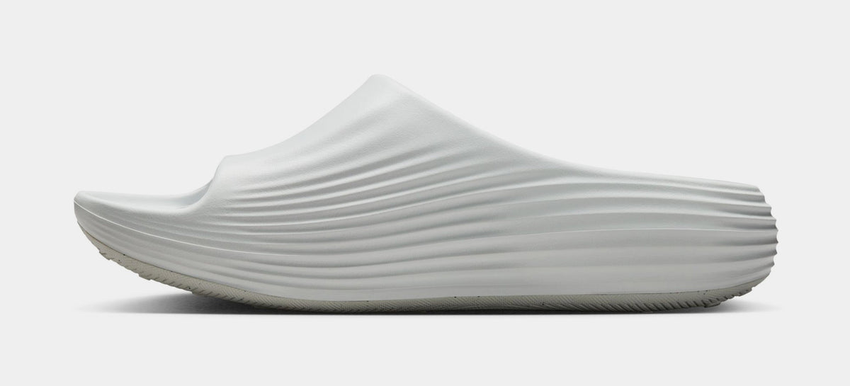 Exclusive ReactX Rejuven8 Slide Mens Sandals (Summit White/Summit White/Summit White) — 6 — Back View