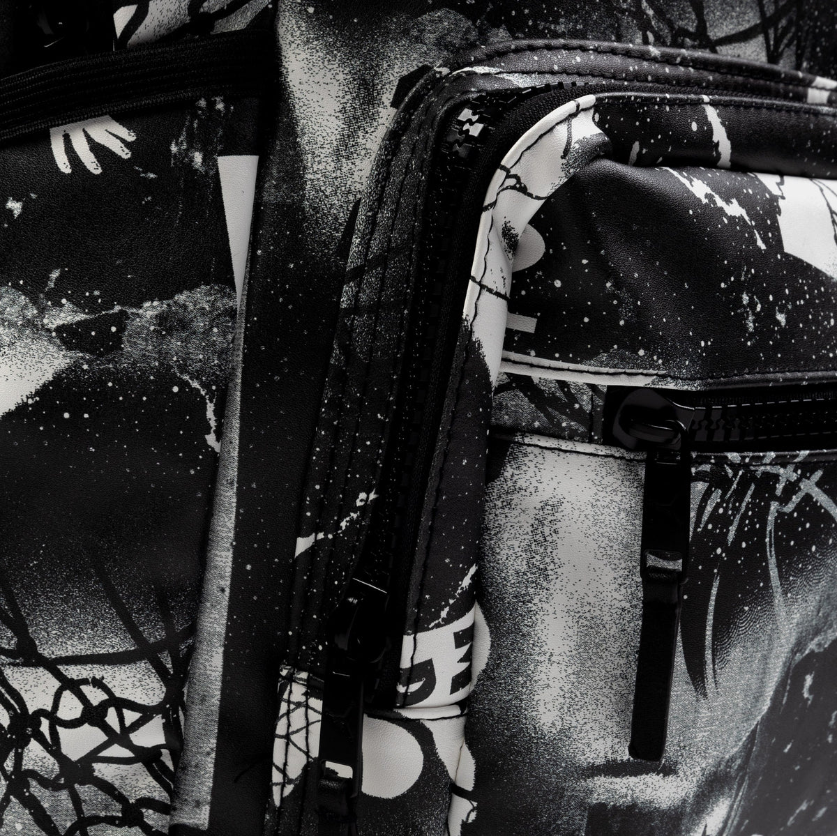 Exclusive Borough GFX Grade School Backpack (Black/White) — OS — Detail View