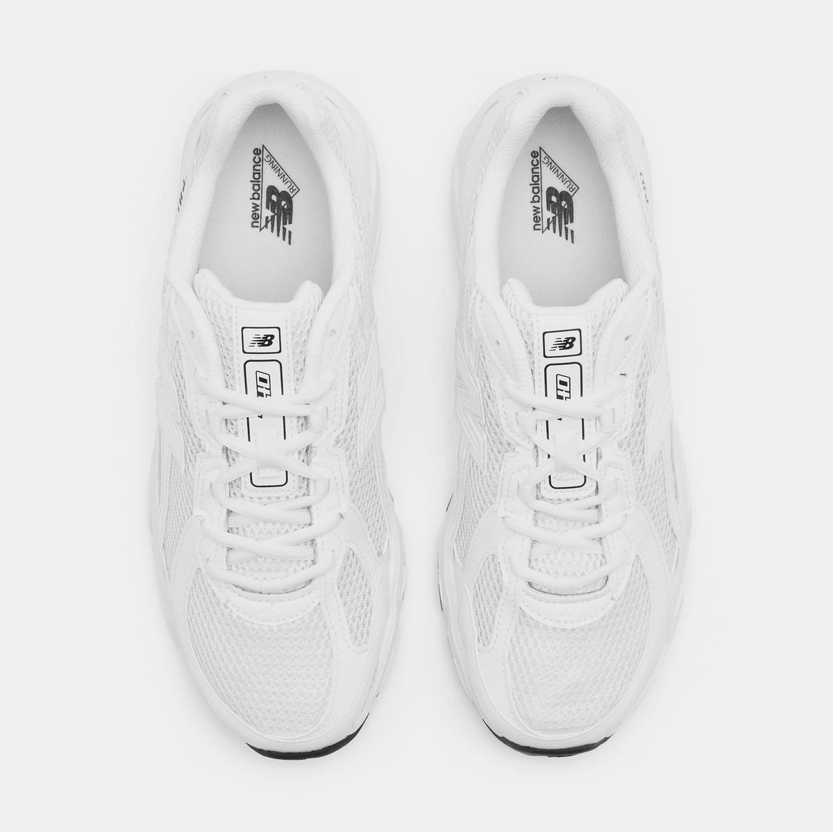 Exclusive 740 Mens Running Shoes (White/White) — 4 — Side View