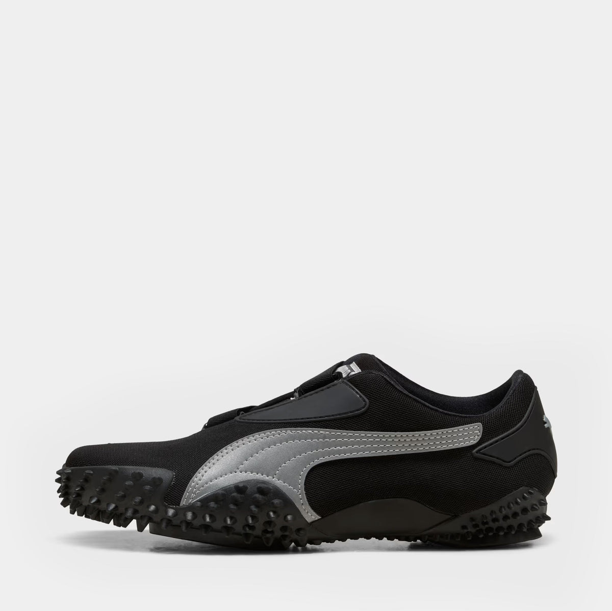 Exclusive Mostro Womens Lifestyle Shoes (Puma Black/Silver) — 5.5 — Top View