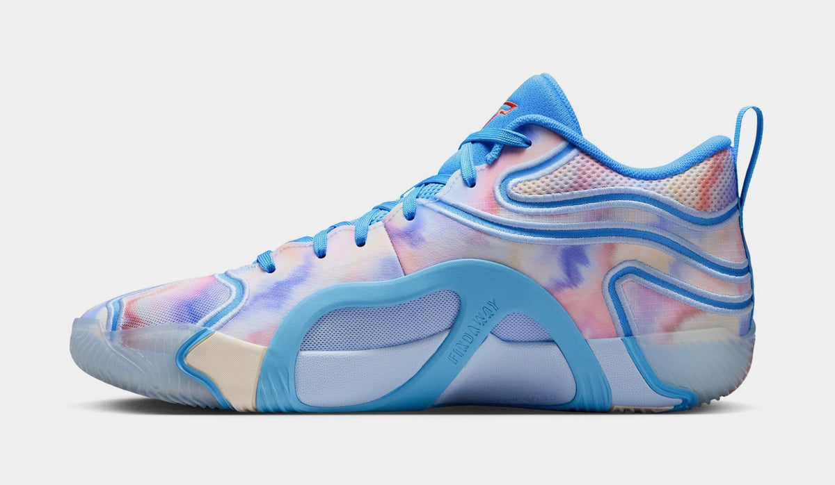 Exclusive Tatum 3 Tie Dye Mens Lifestyle Shoes (University Blue/Camellia/Pale Ivory) — 4 — Back View