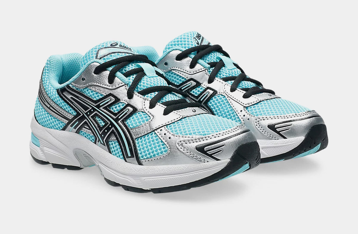 Exclusive Gel 1130 Grade School Running Shoes (White/Arctic Sky) — 3.5Y — Top View