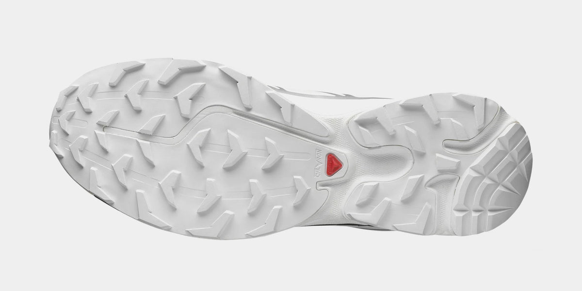 Exclusive XT-6 GORE-TEX Mens Running Shoes (White/White/Footwear Silver) — 4 — Back View