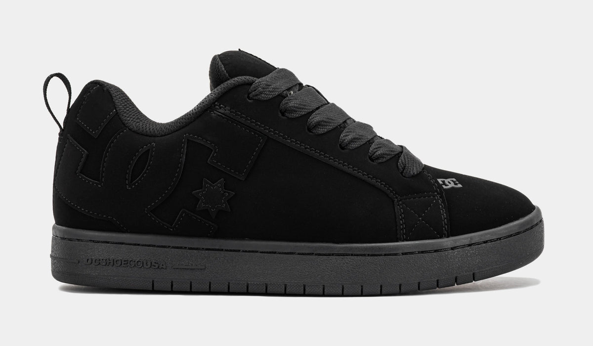 Exclusive Court Graffik Mens Skate Shoes (Black) — 7 — Front View