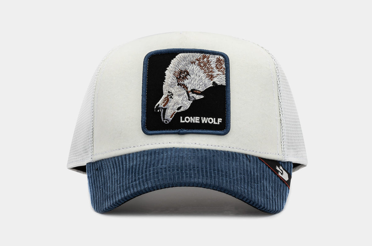 Exclusive Flow Trucker Mens Hat (Navy/White) — OS — Front View