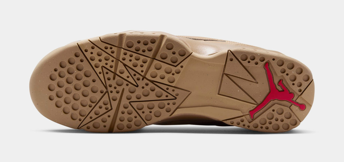 Exclusive Air Jordan MVP 92 Mens Lifestyle Shoes (Desert Camo/Mushroom/Anthracite/Fire Red) — 7 — Top View