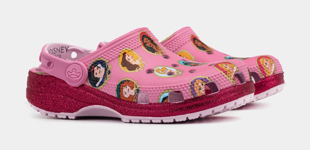 Exclusive Disney Princess Classic Clog Preschool/Grade School Sandals (Soft Pink) — 11C — Top View