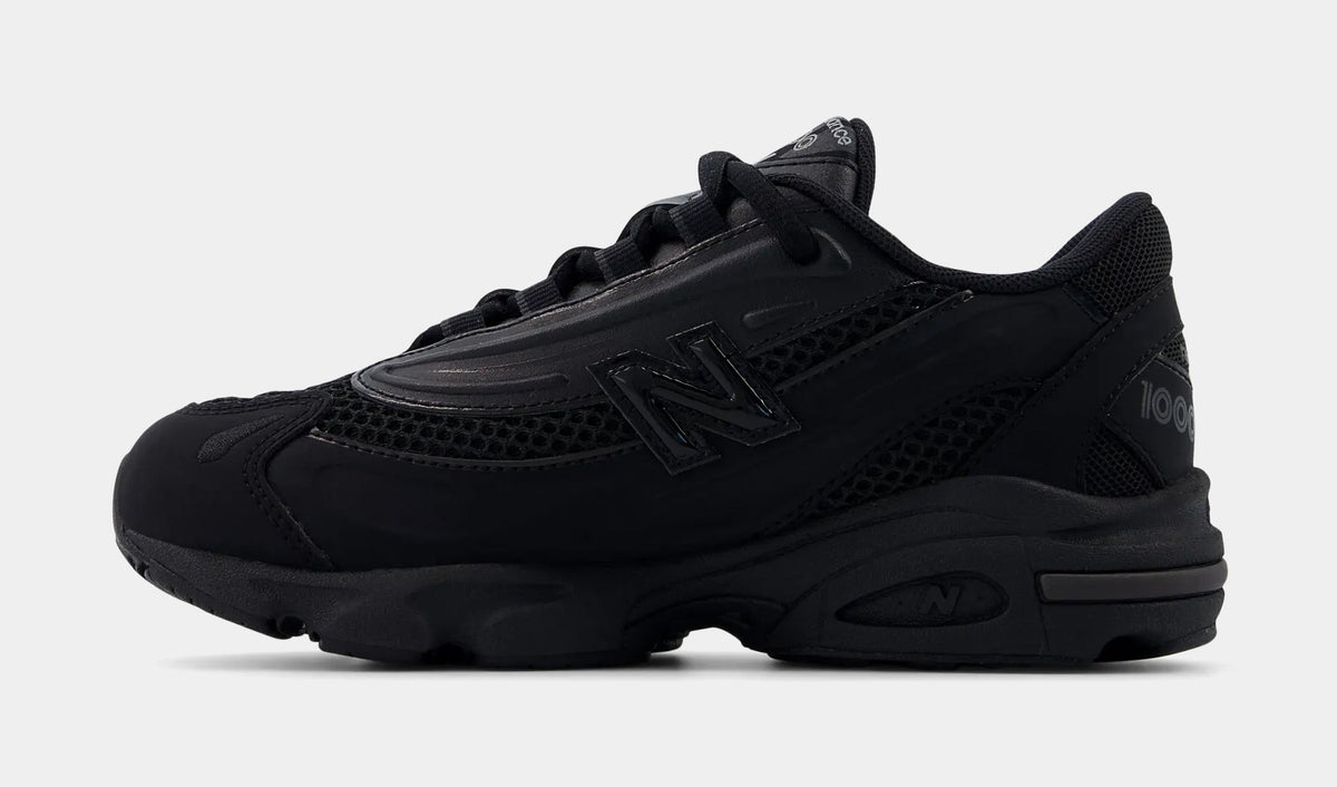 Exclusive 1000 Preschool Lifestyle Shoes (Black/Black) — 10.5C — Back View