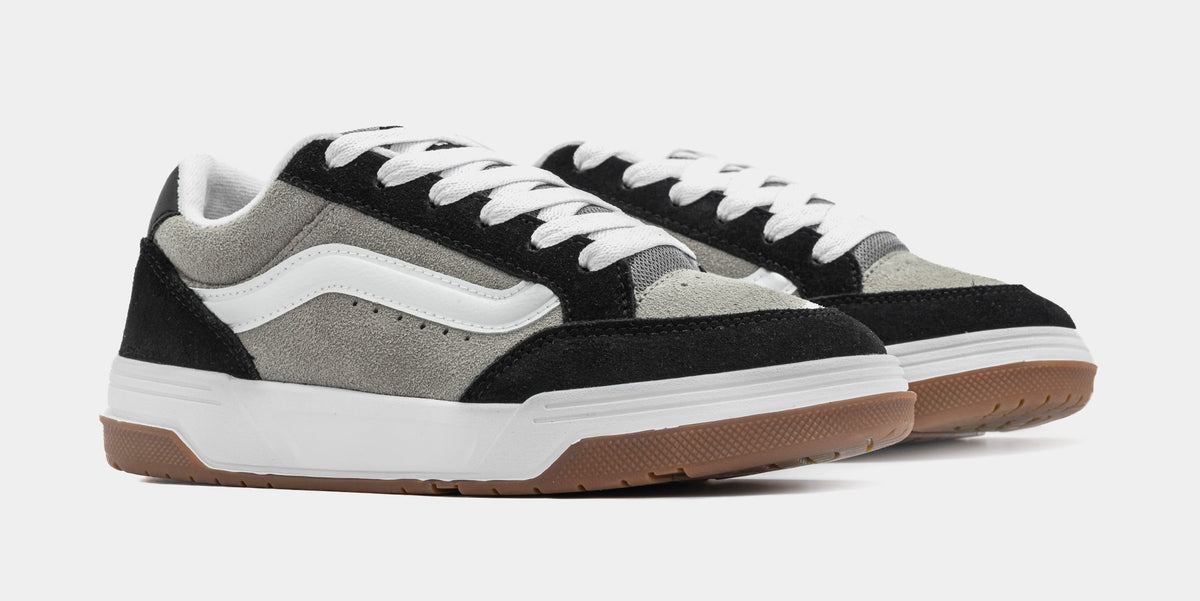 Exclusive Hylane Grade School Skate Shoes (Black/Grey) — 3.5Y — Top View