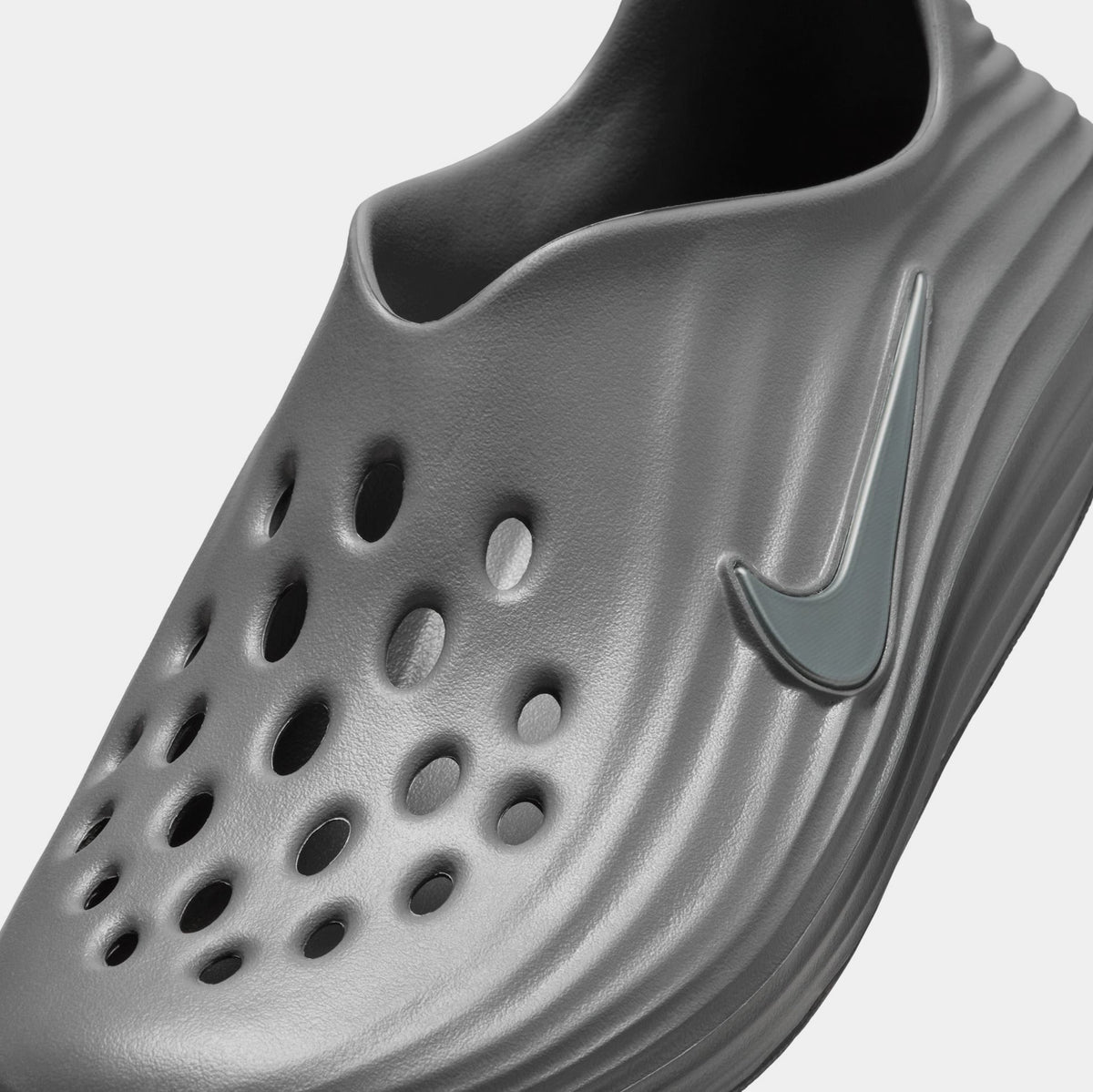 Exclusive ReactX Rejuven8 Mens Sandals (Smoke Grey/Smoke Grey) — 4 — Detail View