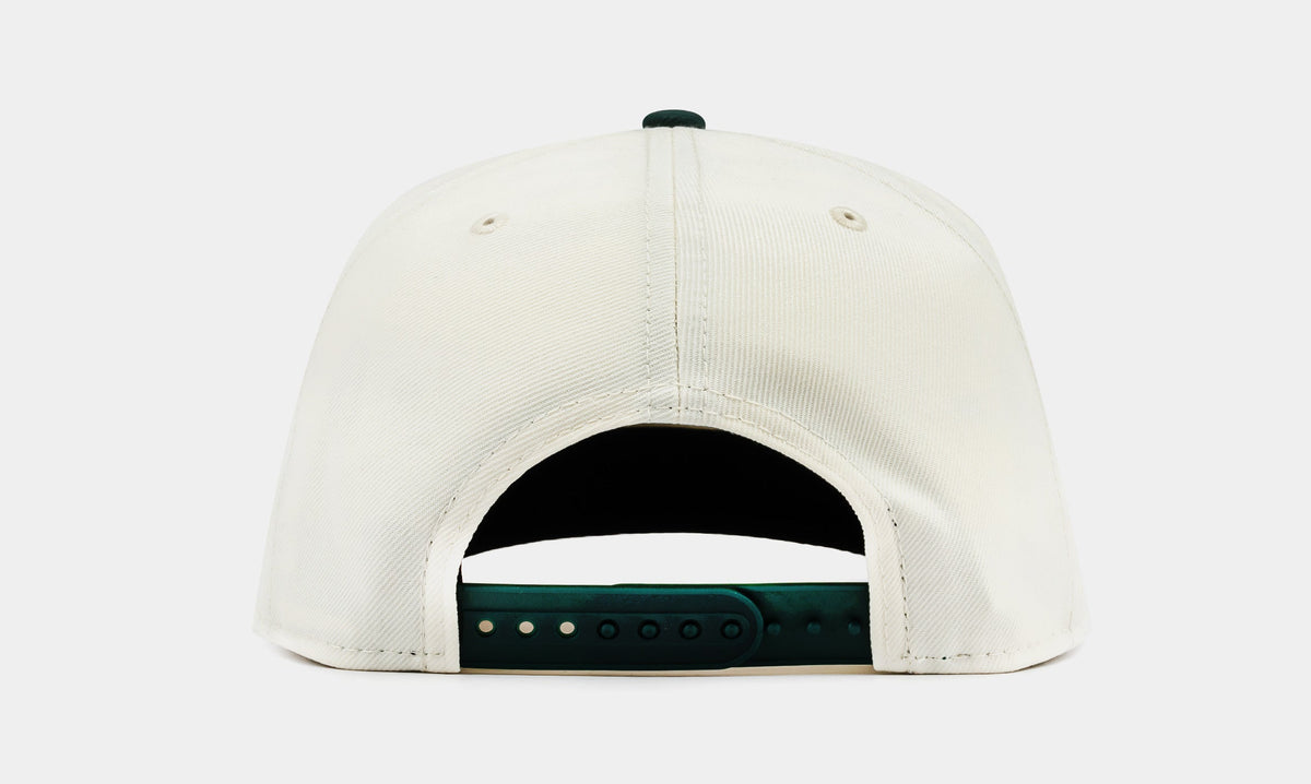 Exclusive Shoe Palace Exclusive Los Angeles Dodgers Upside Down 950AF Snapback Mens Hat (Green/Beige) — OS — Back View