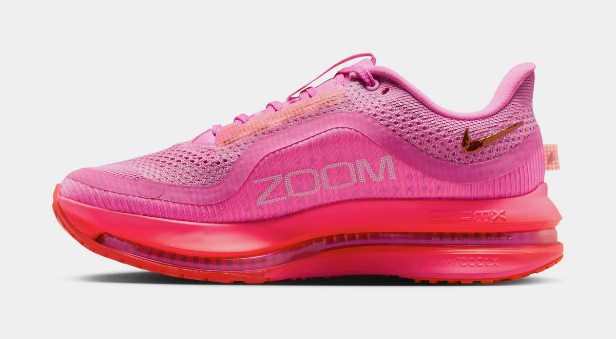 Exclusive Pegasus Premium Womens Running Shoes (Playful Pink/Bright Crimson/Hyper Pink) — 5 — Back View