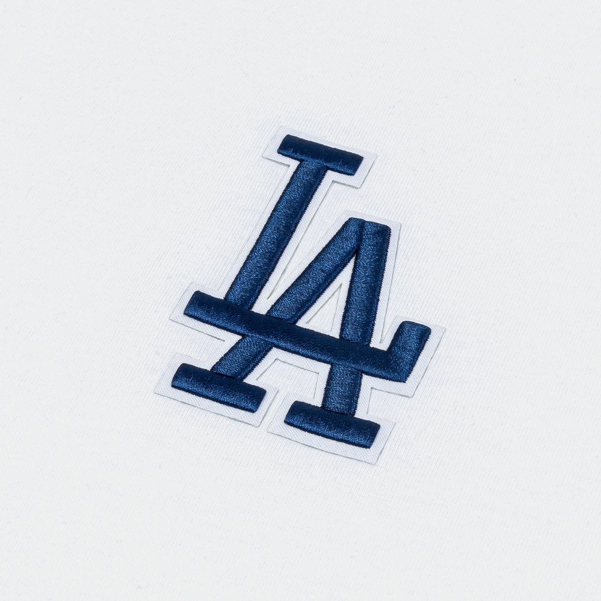 Exclusive Los Angeles Dodgers Classic Drop Shoulder Mens Short Sleeve Shirt (White/Blue) — S — Back View