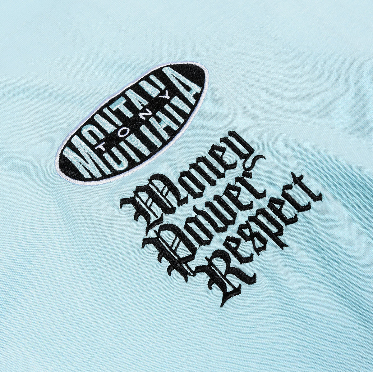Exclusive SP x Scarface Respect Mens Short Sleeve Shirt (Blue/Red) — S — Back View