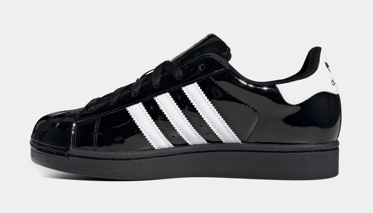 Exclusive Superstar II Womens Lifestyle Shoes (Black/Cloud White/Gold Metallic) — 5 — Back View