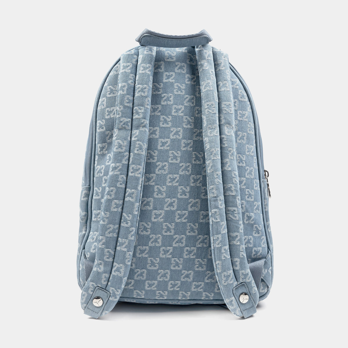Exclusive Monogram Denim Mens Backpack (Blue) — OS — Side View