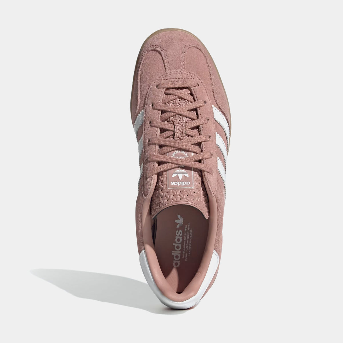Exclusive Gazelle Indoor Womens Lifestyle Shoes (Warm Clay/Cloud White/Gum) — 5 — Side View