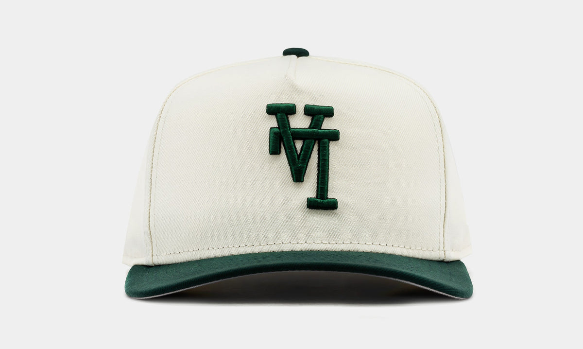 Exclusive Shoe Palace Exclusive Los Angeles Dodgers Upside Down 950AF Snapback Mens Hat (Green/Beige) — OS — Front View