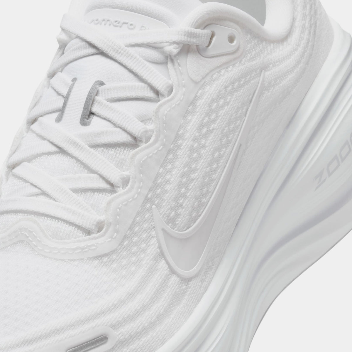 Exclusive Vomero Plus Womens Running Shoes (White/Summit White/Photon Dust) — 5 — Detail View