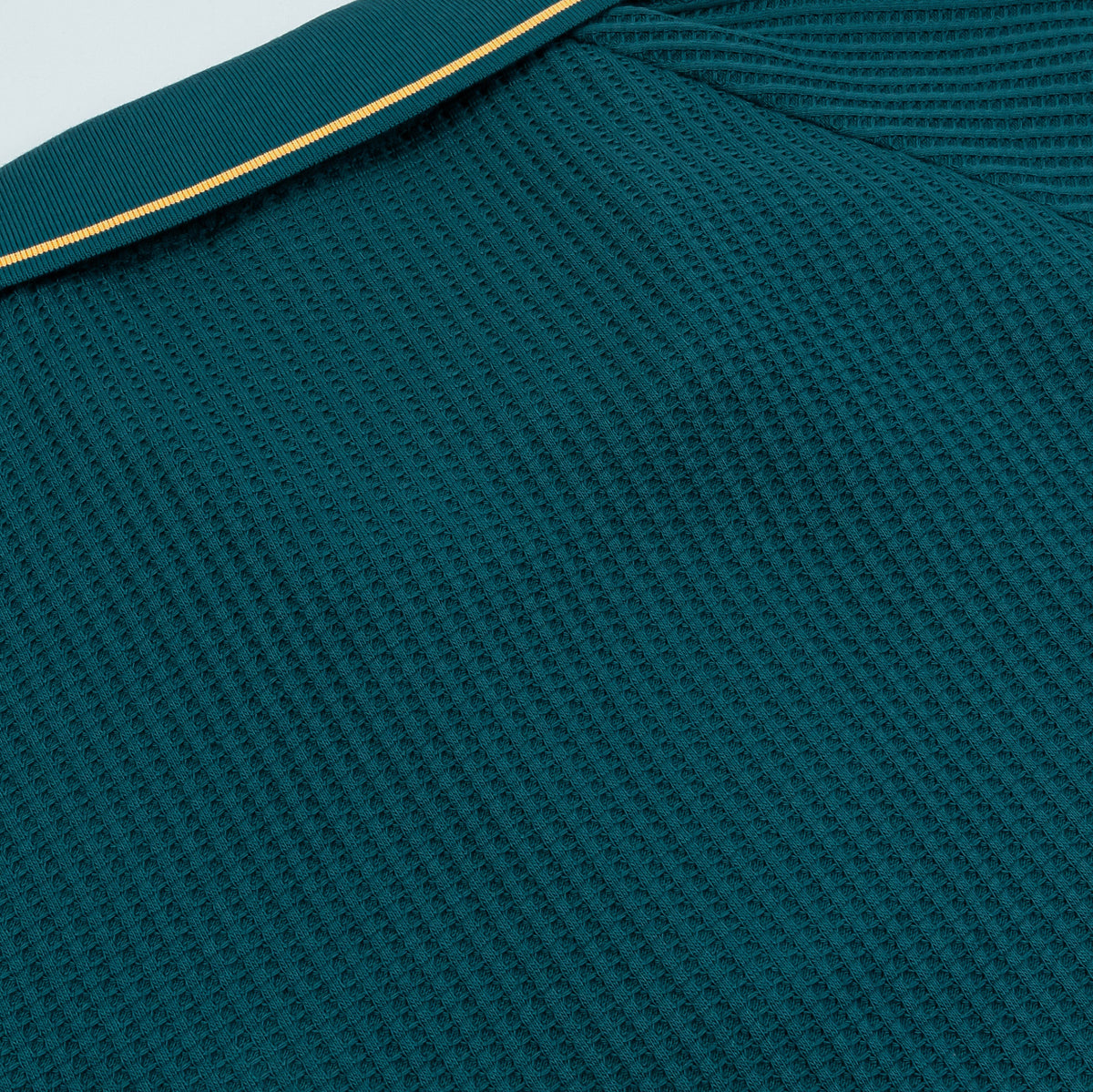 Exclusive Polo 3 Stripes Mens Short Sleeve Shirt (Green/White) — S — Side View