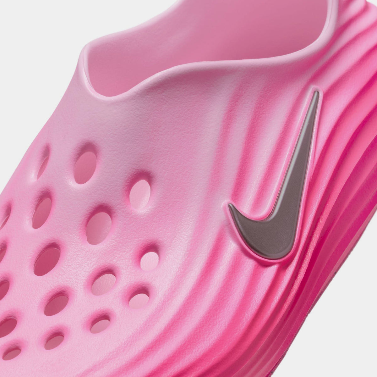 Exclusive ReactX Rejuven8 Grade School Sandals (Pinksicle/Pink Foam/Metallic Silver) — 3Y — Detail View