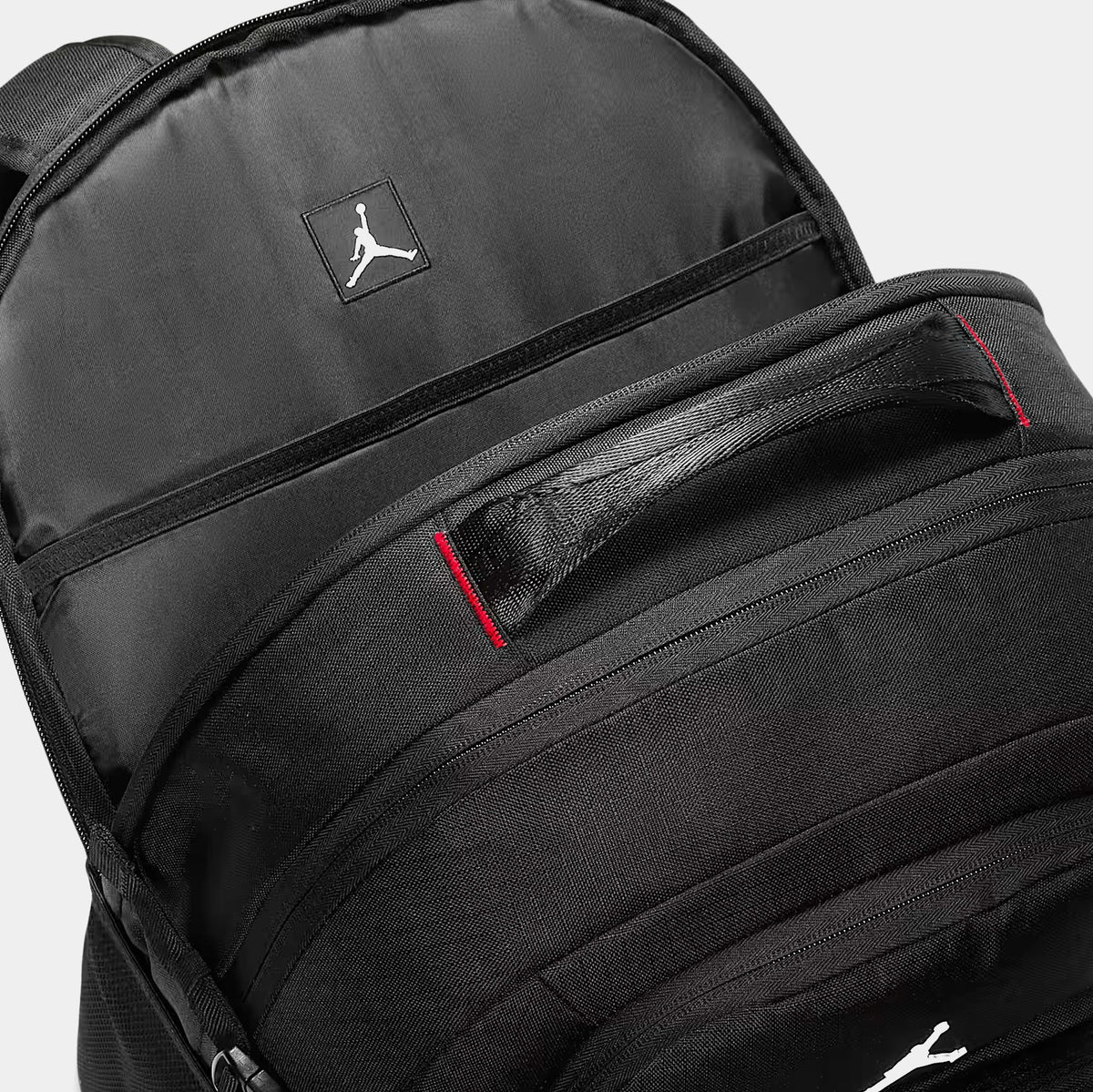 Exclusive Jam Blacktop Mens Backpack (Black/White) — OS — Top View