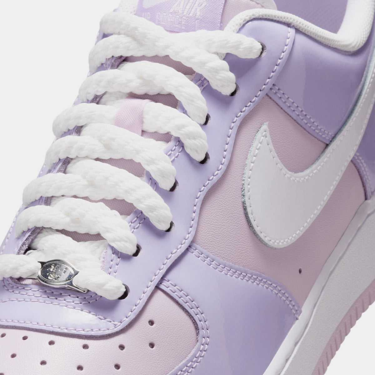 Exclusive Air Force 1 Hydrangeas Mens Basketball Shoes (Hydrangeas/White/Doll) — 6 — Side View