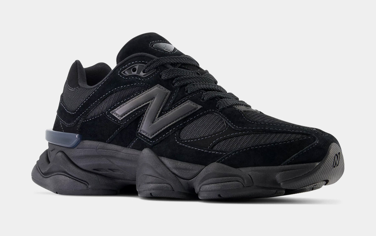 Exclusive 9060 Mens Lifestyle Shoes (Triple Black) — 4 — Detail View