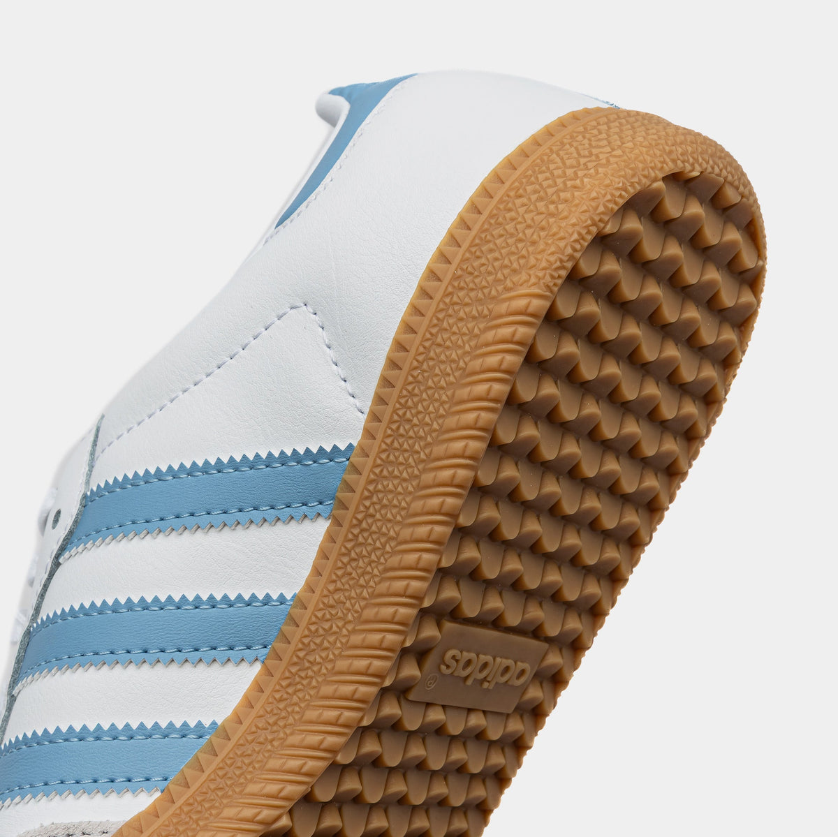 Exclusive Samba OG Grade School Lifestyle Shoes (Cloud White/Bright Royal) — 3.5Y — Lifestyle View