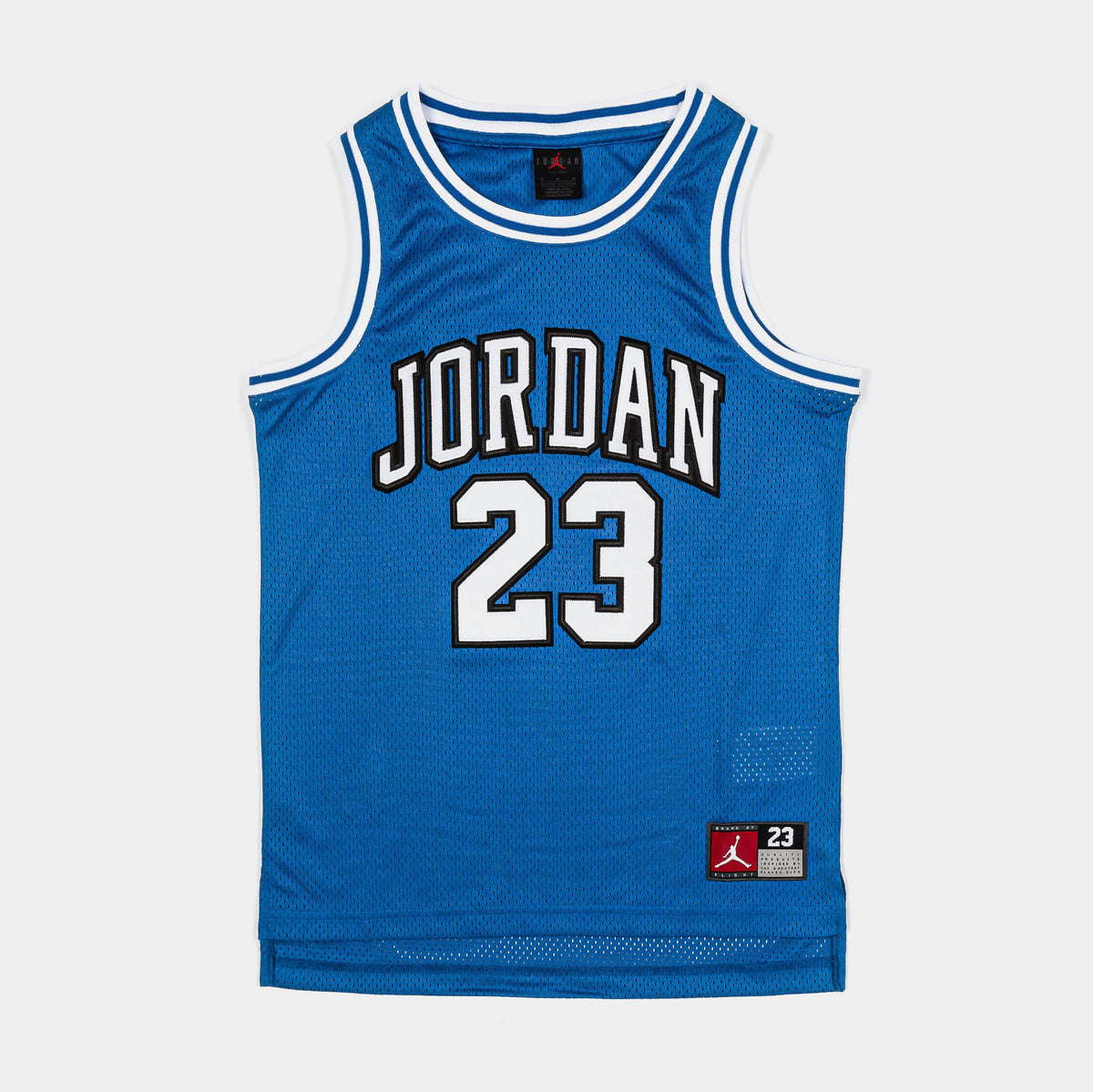 Exclusive Air Jordan 23 Grade School Jersey (Dark Blue/White) — S — Front View