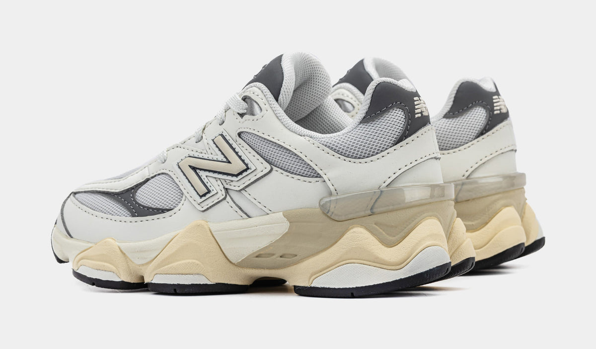 Exclusive 9060 Preschool Running Shoes (Sea Salt/Castle Rock) — 10.5C — Detail View