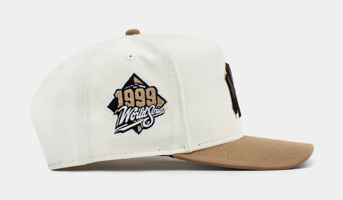 Exclusive Shoe Palace Exclusive New York Yankees Curve 950AF Snapback Mens Hat (Chrome/Khaki) — OS — Side View