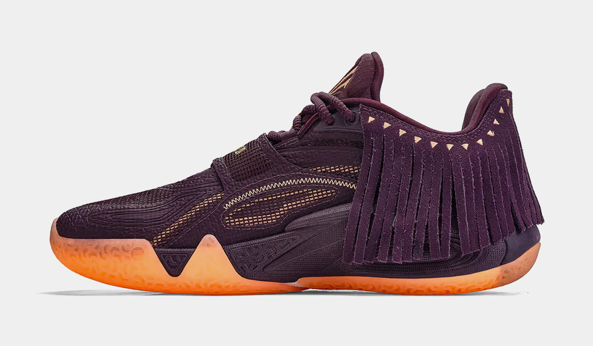 Exclusive Kai 1 Chief Hela Crown Jewel Mens Basketball Shoes (Purple/Orange) — 6.5 — Back View