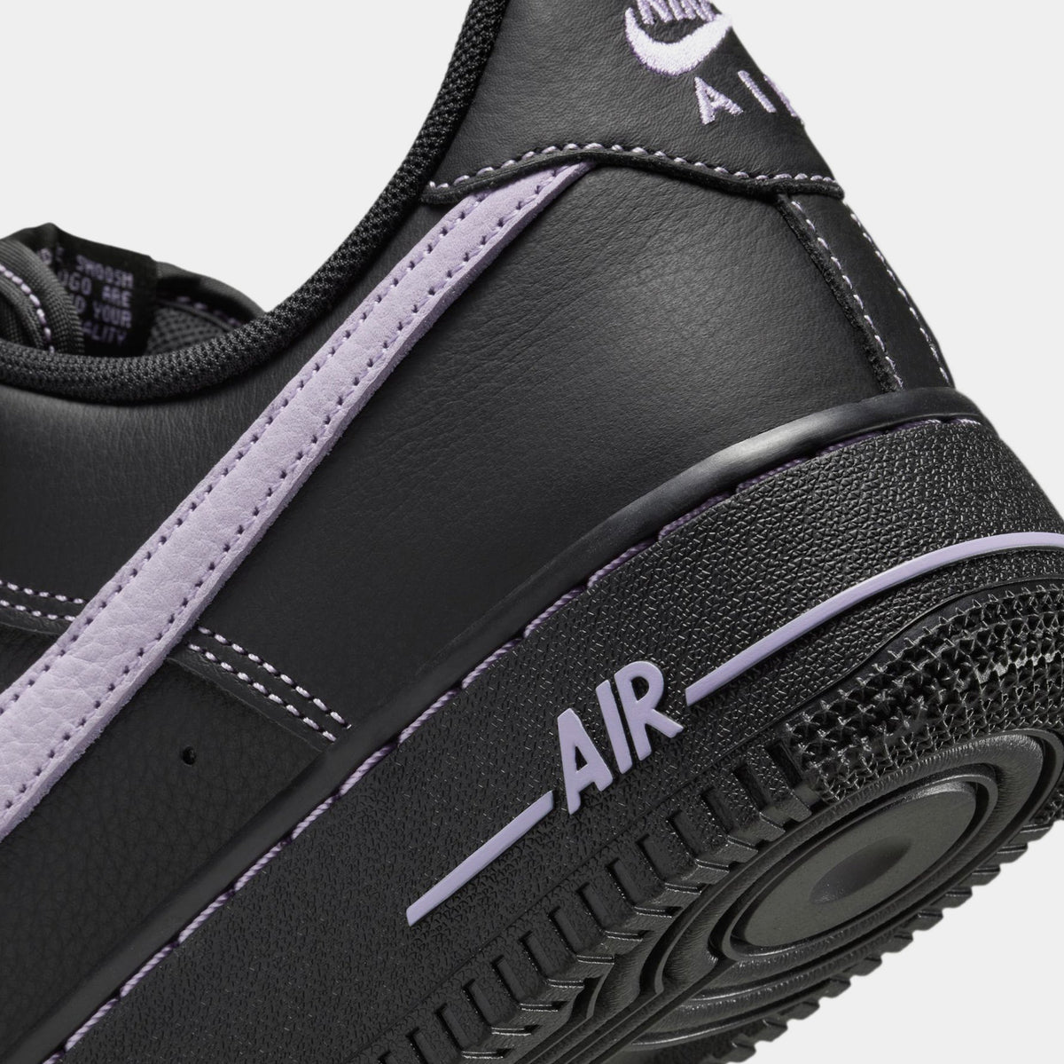 Exclusive Air Force 1 '07 LV8 Mens Lifestyle Shoes (Black/Hydrangeas) — 6 — Lifestyle View