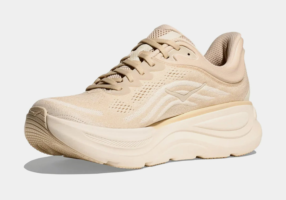 Exclusive Bondi 9 Mens Running Shoes (Oatmeal/Oat Milk) — 7 — Back View