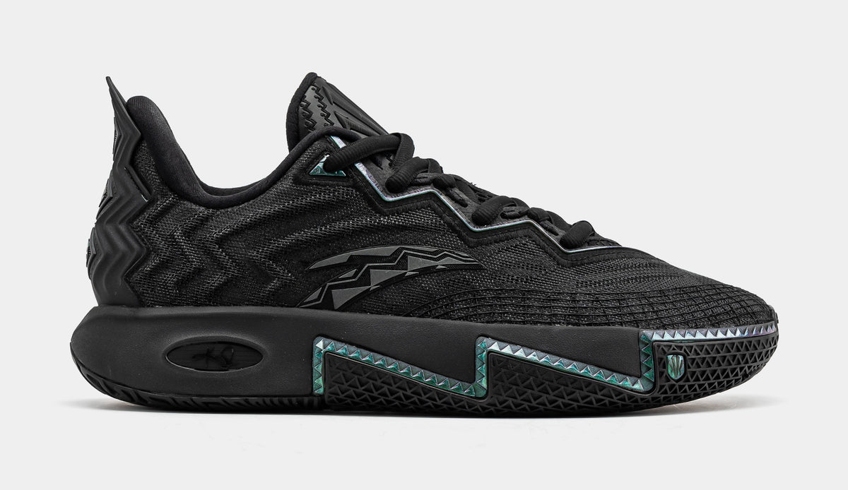 Exclusive Kai 2 Triple Black Mens Basketball Shoes (Black) — 8 — Front View