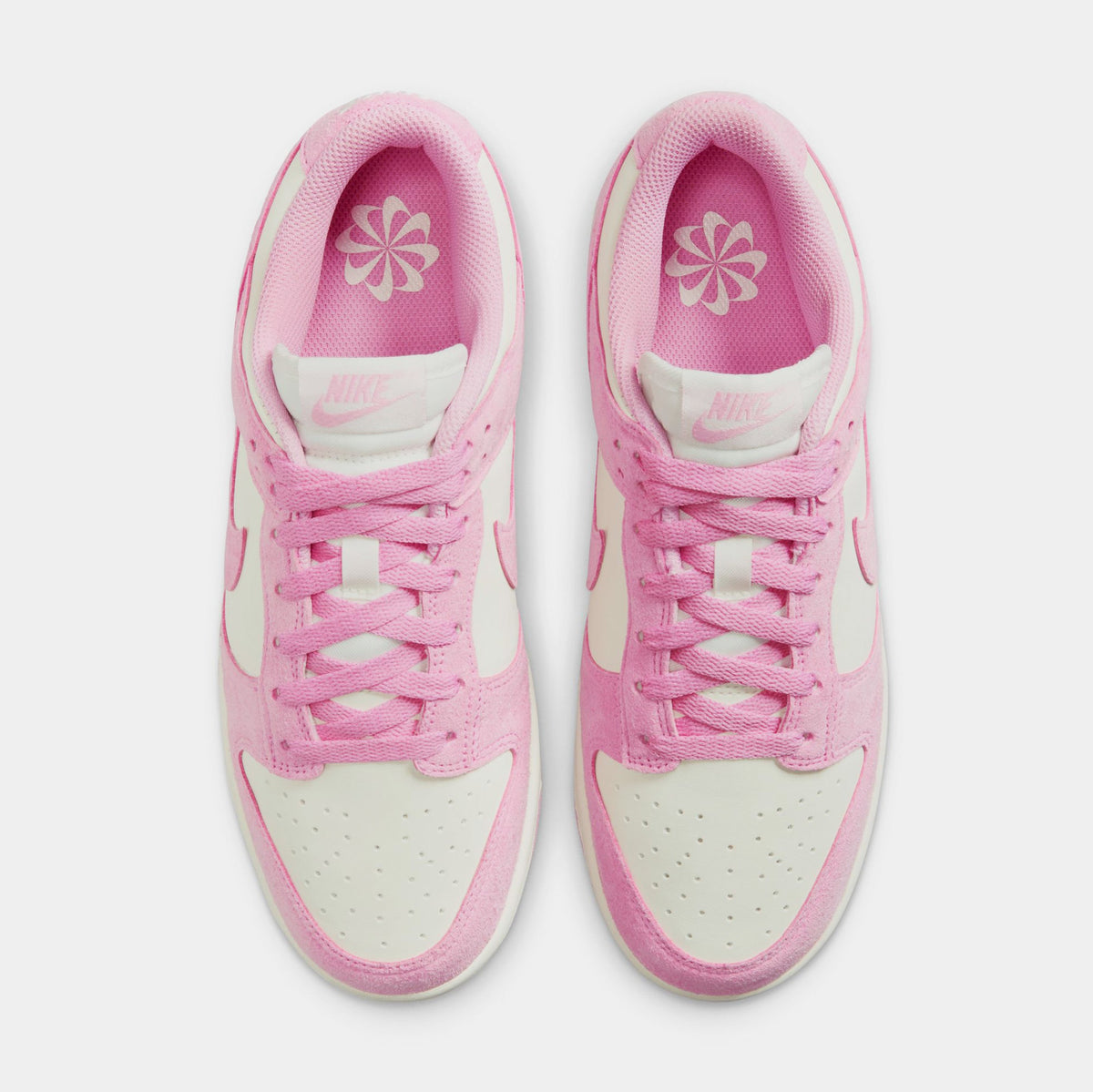 Exclusive Dunk Low Next Nature Womens Lifestyle Shoes (Sail/Pink Rise/Sail) — 5 — Side View
