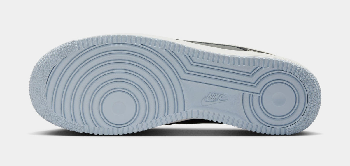 Exclusive Air Force 1 '07 Low Mens Lifestyle Shoes (Black/Sail/Armory Blue/Iron Grey) — 7 — Top View